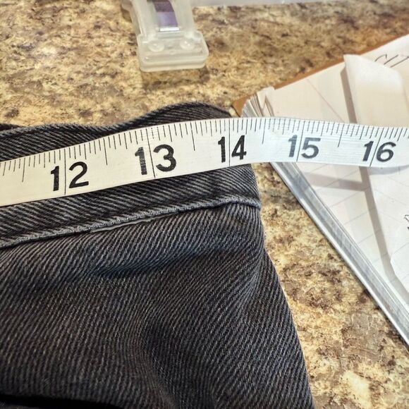 Dr Denim Black Highway Stitch Wide Leg Shorts - Picture 5 of 12